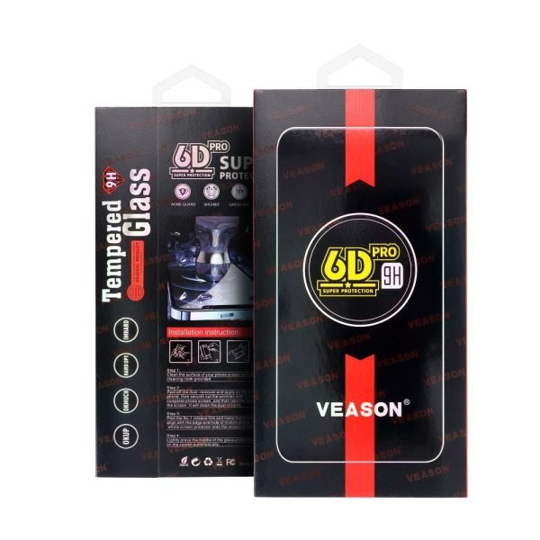 Kijelzővédő üvegfólia 6D - Iphone 12 Pro Max fekete