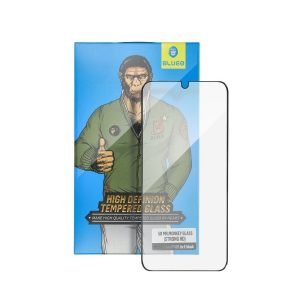5D Mr. Monkey kijelzővédő fólia – iPhone 12 Pro Max fekete