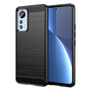 Carbon védőtok – védőtok – Xiaomi Mi 10 Lite fekete