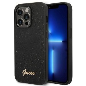 Guess 4G Vintage Gold Logo tok – iPhone 14 Pro fekete