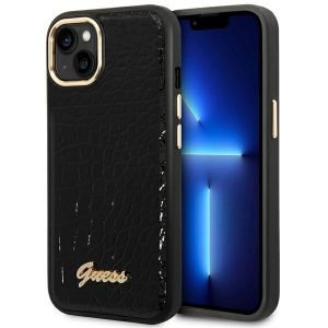 Guess Croco Collection tok – iPhone 14 Pro fekete