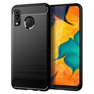 Carbon védőtok – Huawei P Smart 2019 fekete