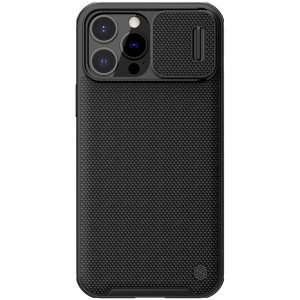 Nillkin Texturált Pro Magsefe tok – iPhone 13 Pro Max kamera védővel fekete