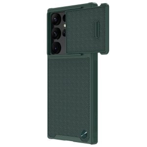 Nillkin Texturált S tok – Samsung Galaxy S22 Ultra kamera védővel zöld