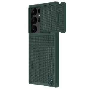 Nillkin Texturált S tok – Samsung Galaxy S23 Ultra kamera védővel zöld
