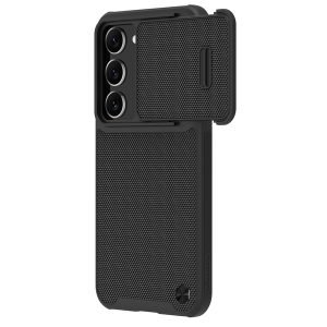 Nillkin Texturált S tok – Samsung Galaxy S23+ kamera védővel fekete