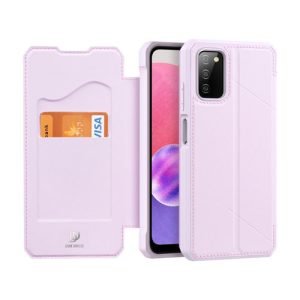 Dux Ducis Skin X Flip tok –  Samsung Galaxy A03s rózsaszín