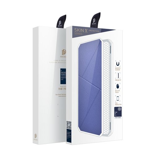 Dux Ducis Skin X Flip tok -  iPhone 13 kék - Image 4