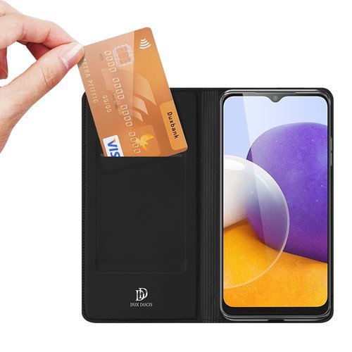 Dux Ducis Skin Pro tok -  Samsung Galaxy A22 5G fekete - Image 3