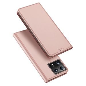Dux Ducis Skin Pro tok – Xiaomi 13 Flip kártyatartóval rózsaszin