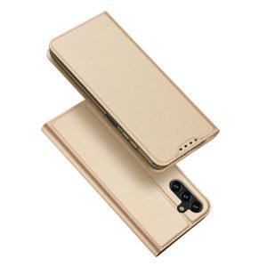 Dux Ducis Skin Pro tok –  Samsung Galaxy A14 5G Flip kártyatartóval arany