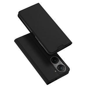 Dux Ducis Skin Pro tok – Asus Zenfone 9 flip cover kártyatartóval fekete