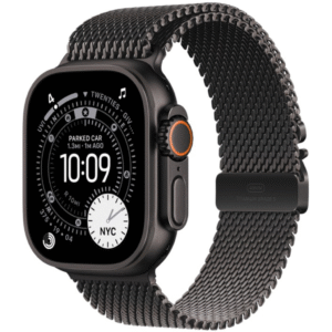 Watch Apple Watch Ultra 3 (2025) 5G 49mm Black Titanium Case with Black Titanium Milanese Loop M - Black