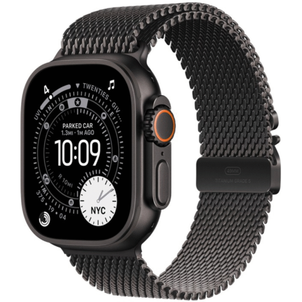 Apple Watch Ultra 3 49mm 5G - Fekete Titánium-Fekete Milánói Szíj) (M Apple Watch Ultra 3 49mm 5G - Fekete Titánium-Fekete Milánói Szíj) (M