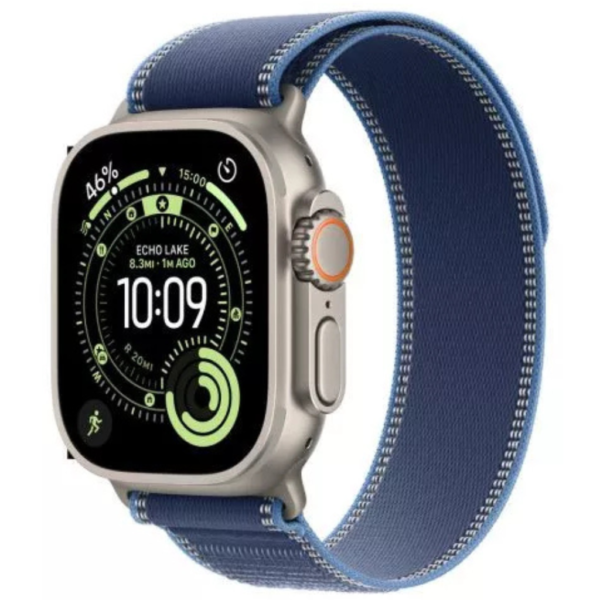 Watch Apple Watch Ultra 3 (2025) 5G 49mm Natural Titanium Case with Ocean Band - Anchor Blue Watch Apple Watch Ultra 3 (2025) 5G 49mm Natural Titanium Case with Ocean Band - Anchor Blue